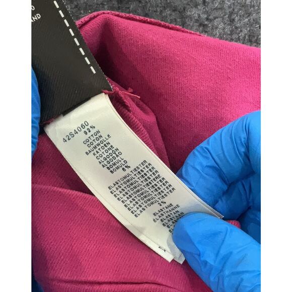 NWT GIAMBATTISTA VALLI x 7 FOR ALL MANKIND Pink Cotton Side Zipper Pants 26 - Picture 5 of 6